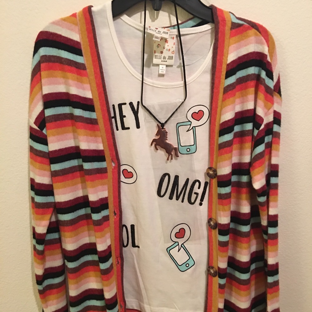 2 piece set w/unicorn necklace (NEW)